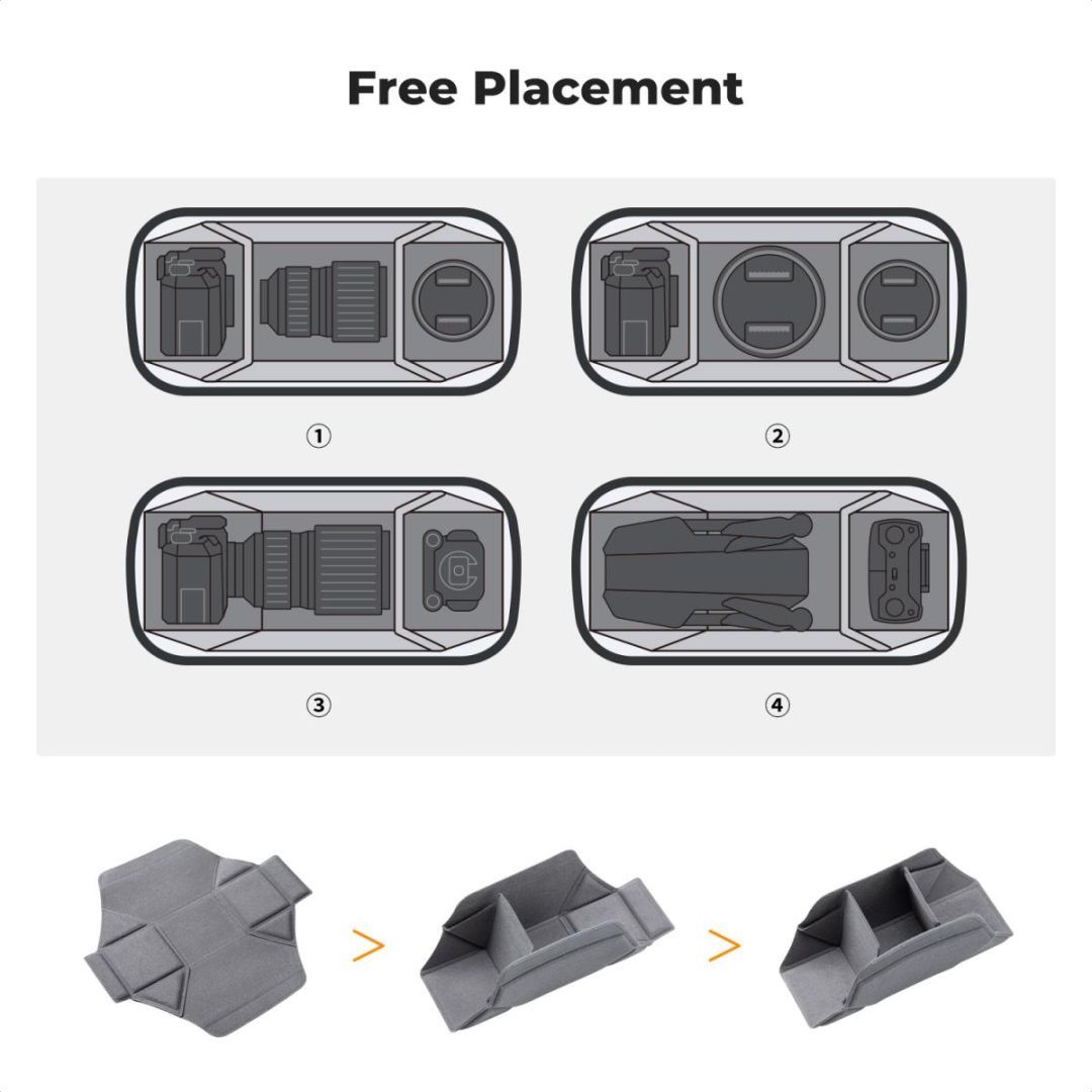 K&F Concept 2in1 Sling Bag Everyday Shoulder Bag & Photography Camera Backpack 10L Red
