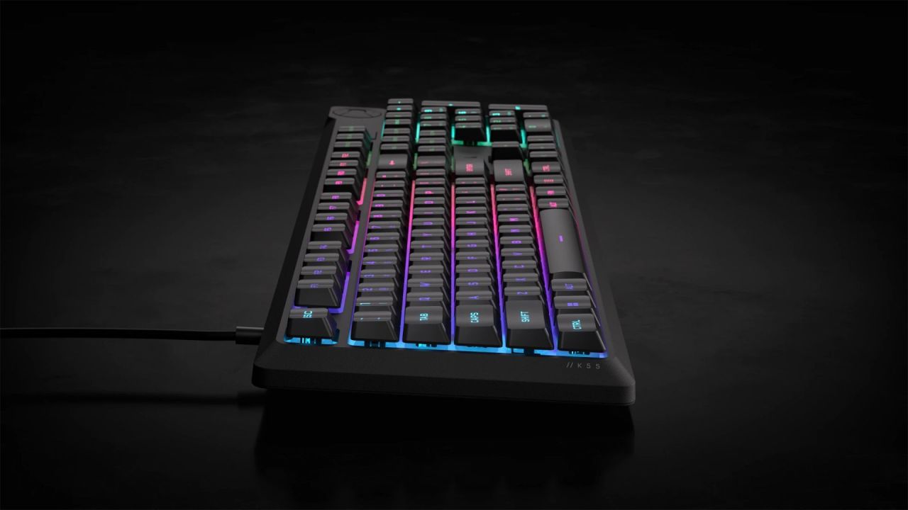 Corsair K55 Core RGB Gaming Keyboard Gray US