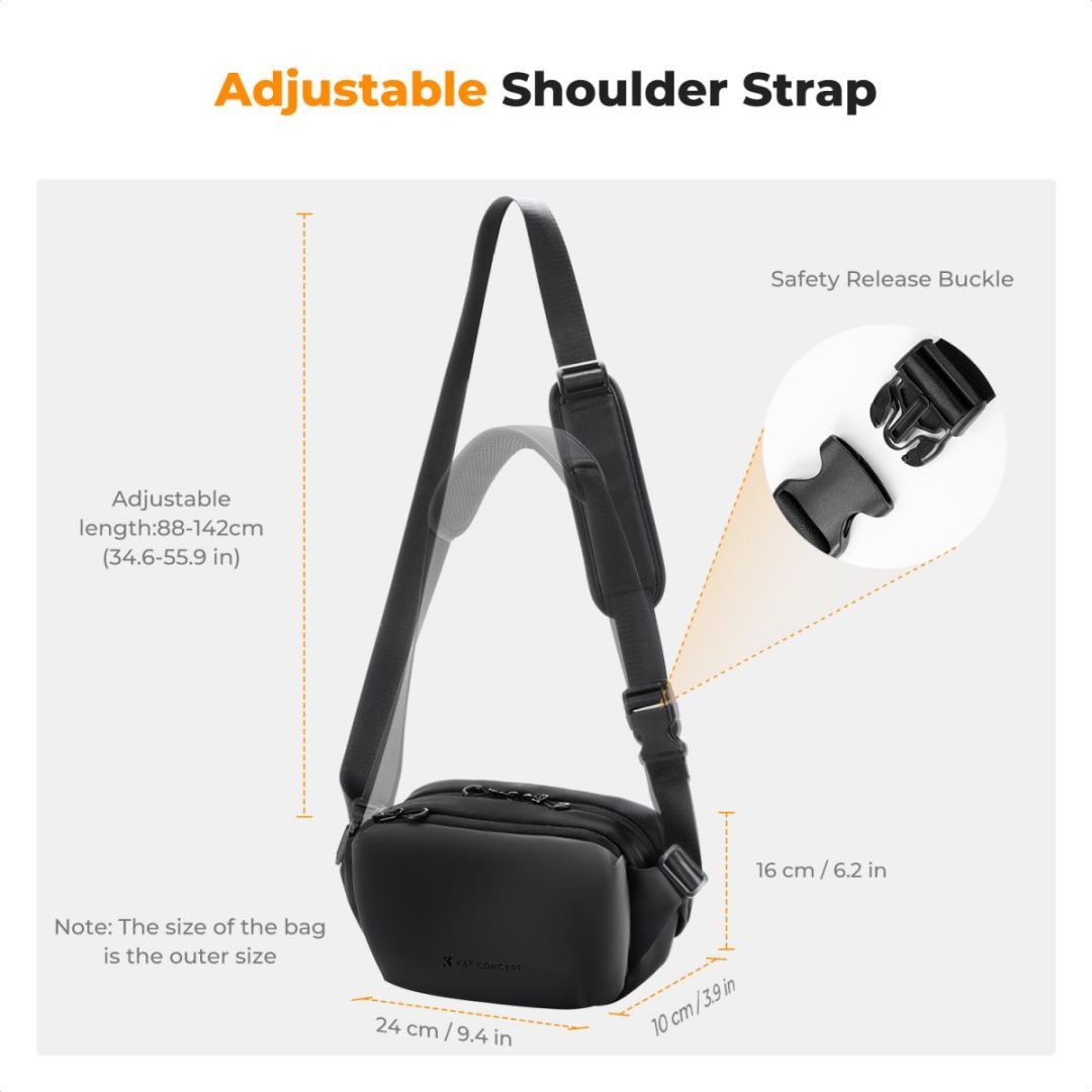 K&F Concept Alpha Camera Sling Photography Shoulder Bag 4L Black K&F Concept Alpha Camera Sling Photography Shoulder Bag 4L Black