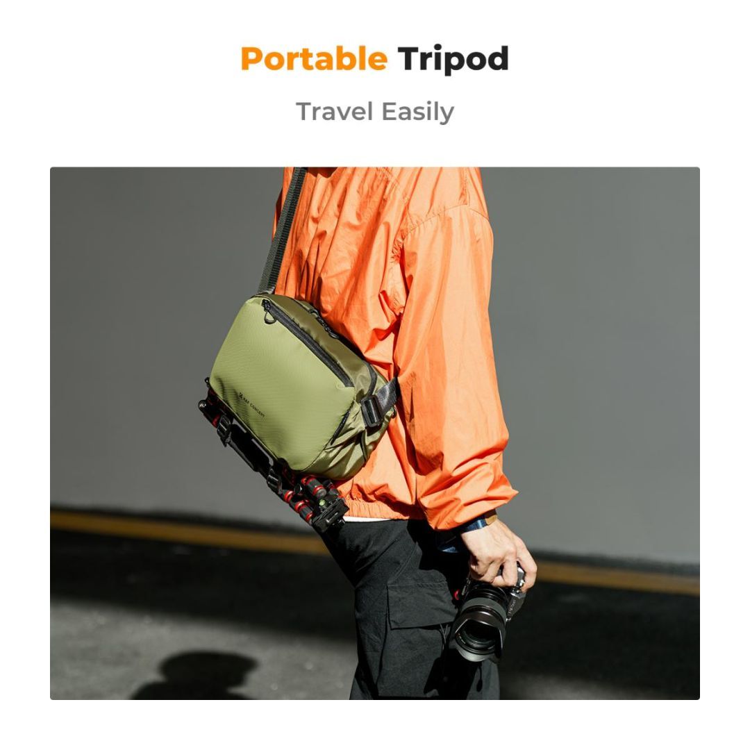 K&F Concept 2in1 Sling Bag Everyday Shoulder Bag & Photography Camera Backpack 10L Green K&F Concept 2in1 Sling Bag Everyday Shoulder Bag & Photography Camera Backpack 10L Green