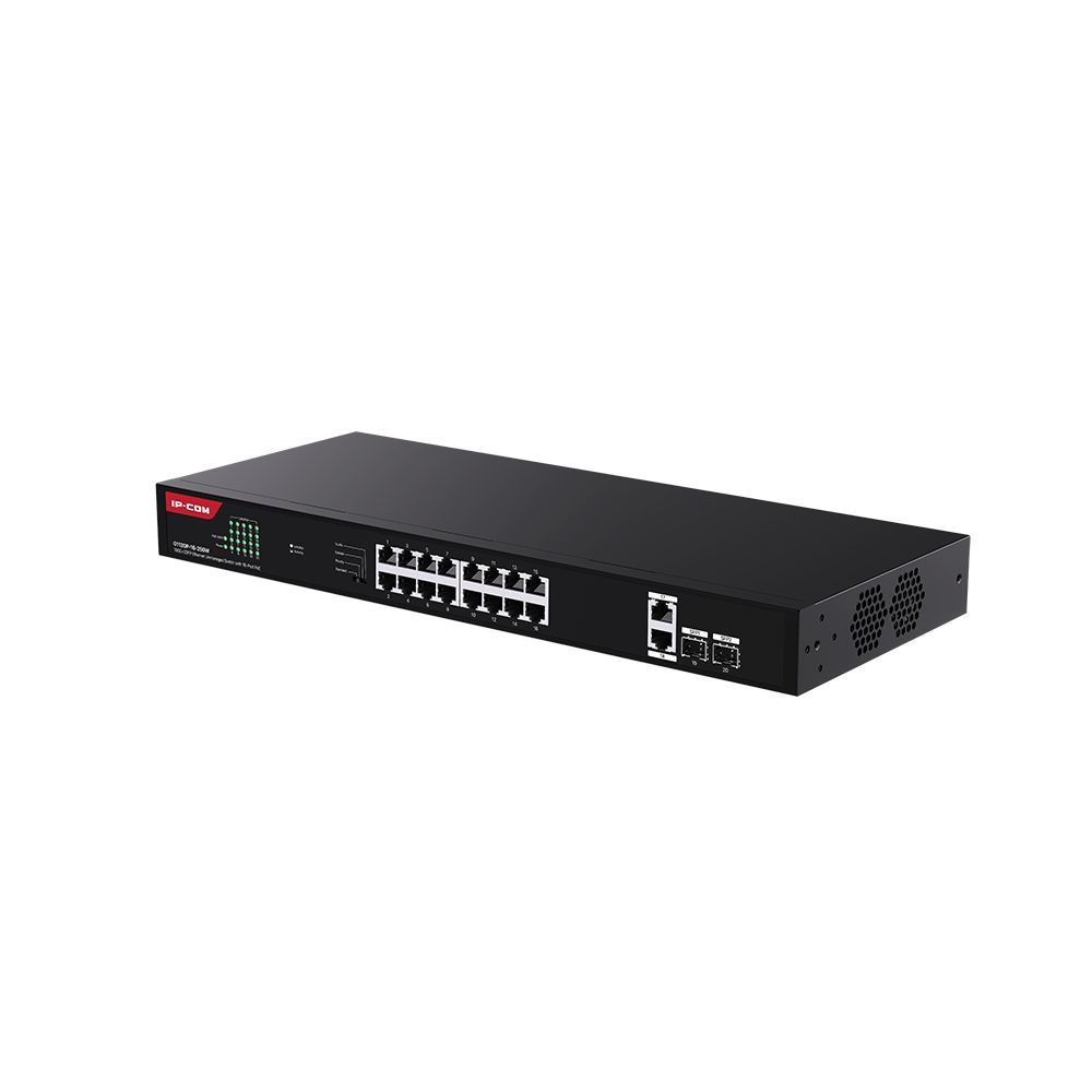 IP-COM G1120P-16-250W 18GE+2SFP Ethernet Unmanaged Switch With 16-Port PoE IP-COM G1120P-16-250W 18GE+2SFP Ethernet Unmanaged Switch With 16-Port PoE