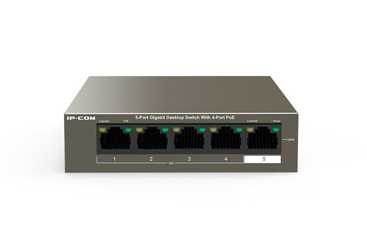 IP-COM G1105P-4-63W 5-Port Gigabit Desktop Switch with 4-Port PoE IP-COM G1105P-4-63W 5-Port Gigabit Desktop Switch with 4-Port PoE