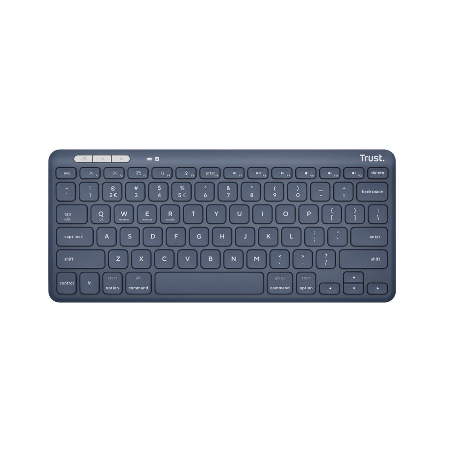 Trust Lyra Compact Wireless Bluetooth Keyboard Blue US