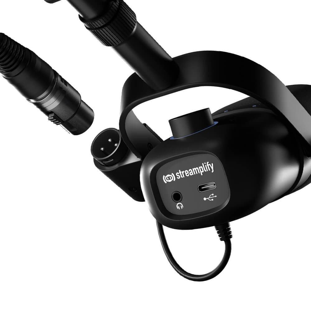 Streamplify MIC VOX Microphone + asztali tartó Black Streamplify MIC VOX Microphone + asztali tartó Black