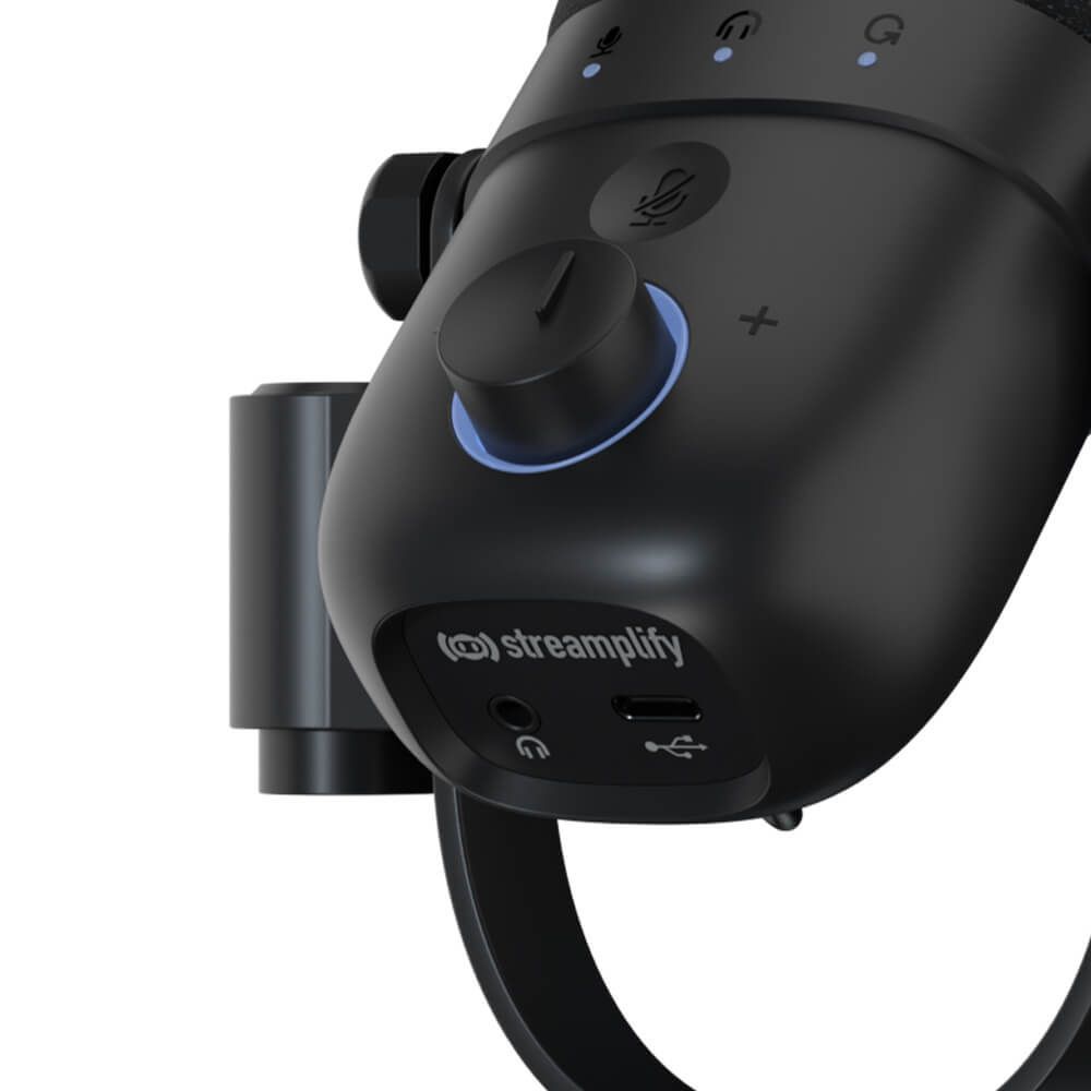 Streamplify MIC VOX Microphone + asztali tartó Black Streamplify MIC VOX Microphone + asztali tartó Black