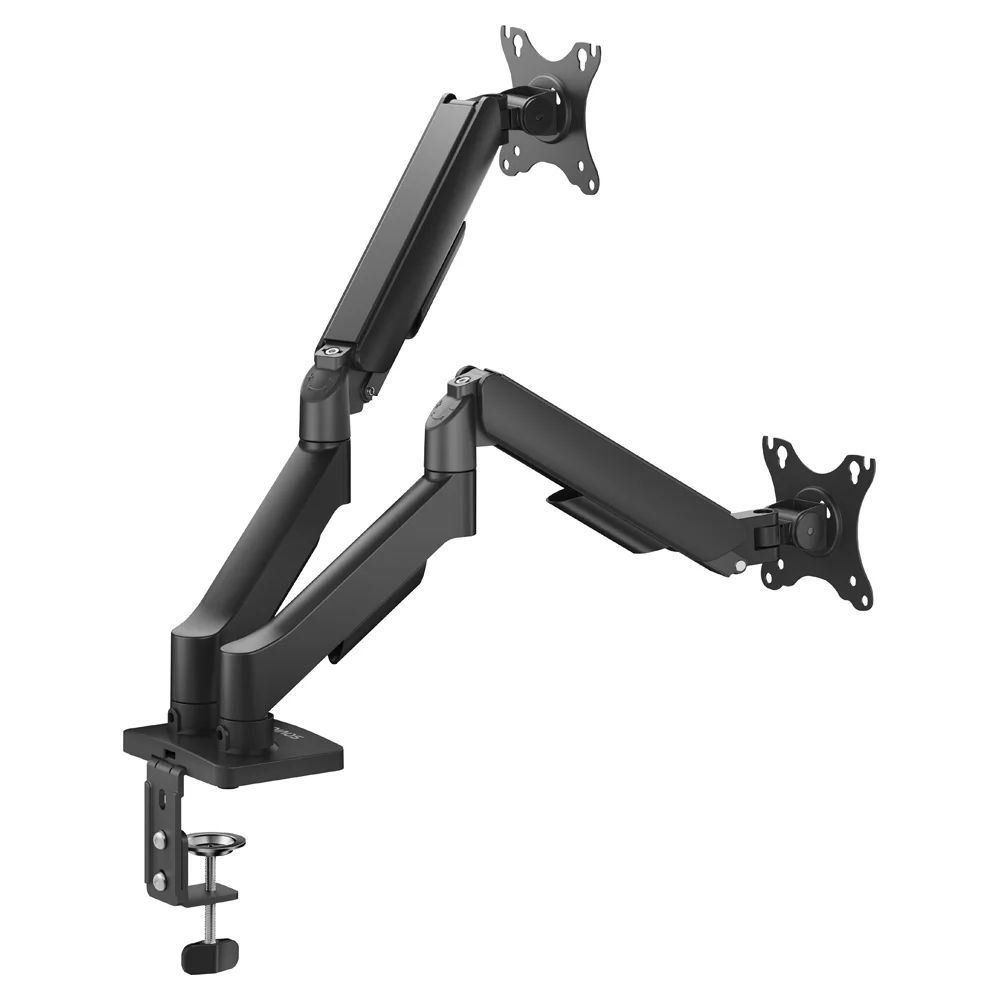 Savio UM-04 Dual monitor spring desk mount 17"-32" Black Savio UM-04 Dual monitor spring desk mount 17"-32" Black