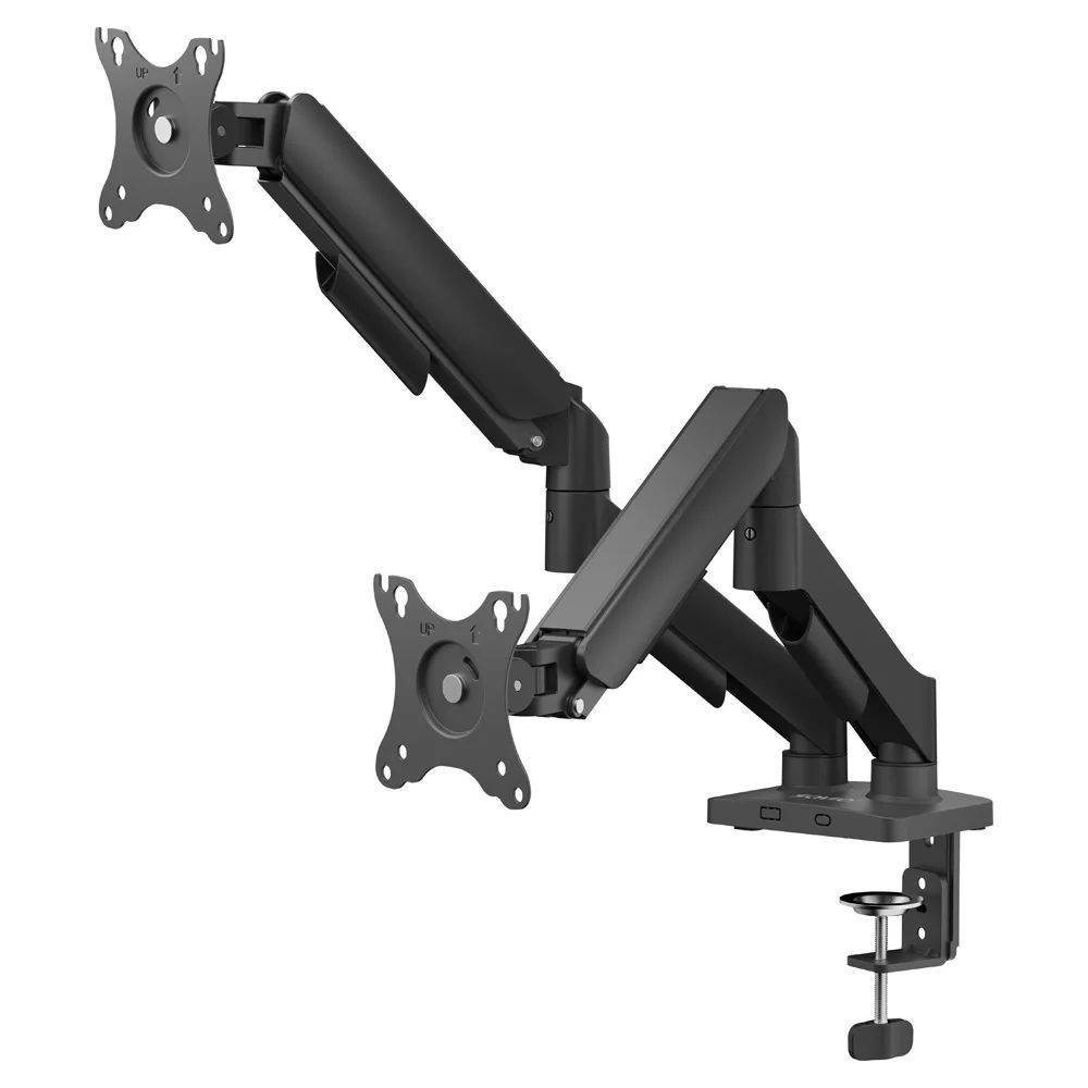 Savio UM-04 Dual monitor spring desk mount 17"-32" Black Savio UM-04 Dual monitor spring desk mount 17"-32" Black