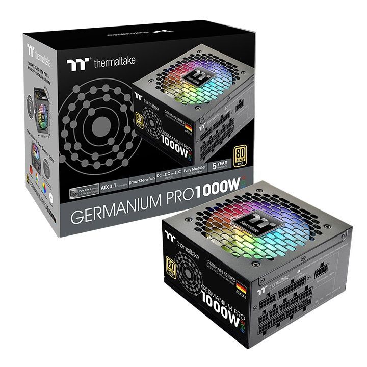 Thermaltake 1000W 80+ Gold Germanium Pro RGB Thermaltake 1000W 80+ Gold Germanium Pro RGB