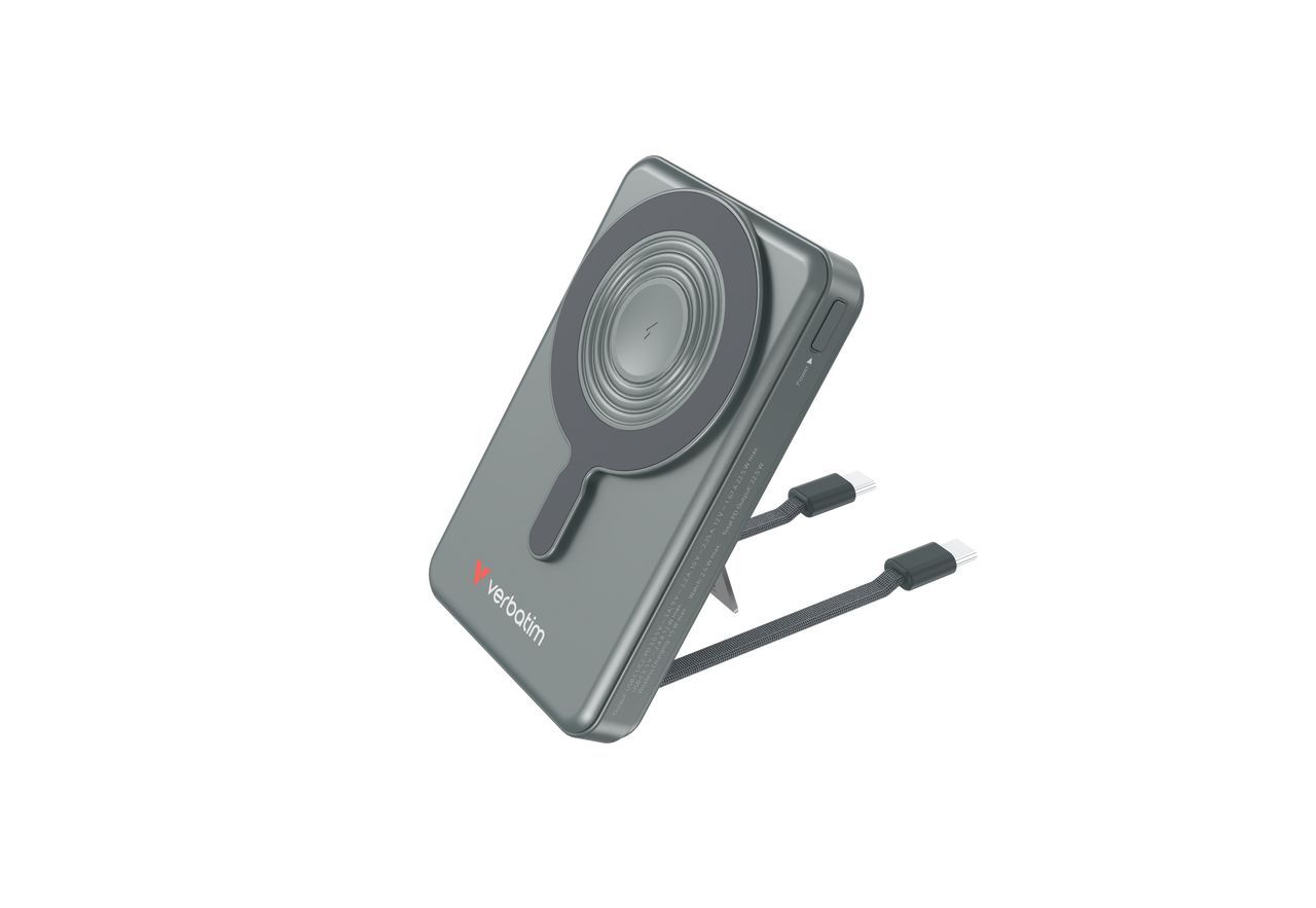 Verbatim Charge ''n'' Go Two Cable 10000mAh PowerBank Grey Verbatim Charge ''n'' Go Two Cable 10000mAh PowerBank Grey