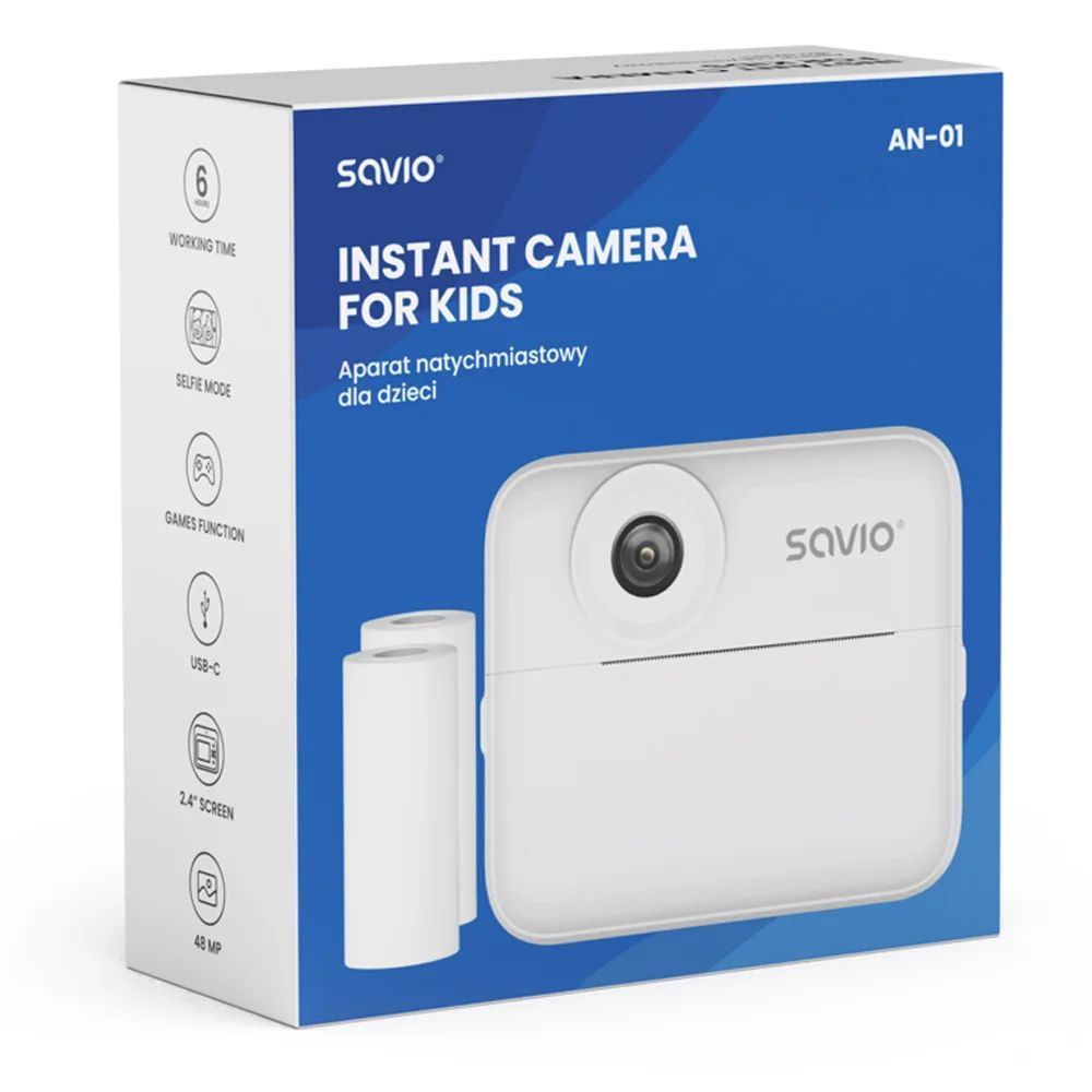 Savio AN-01 Instant Camera White Savio AN-01 Instant Camera White