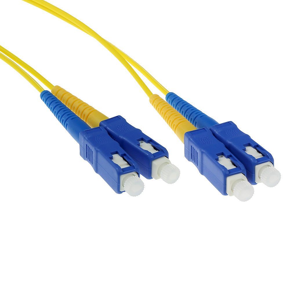 ACT LSZH Singlemode 9/125 OS2 fiber duplex with SC connectors 3m Yellow ACT LSZH Singlemode 9/125 OS2 fiber duplex with SC connectors 3m Yellow