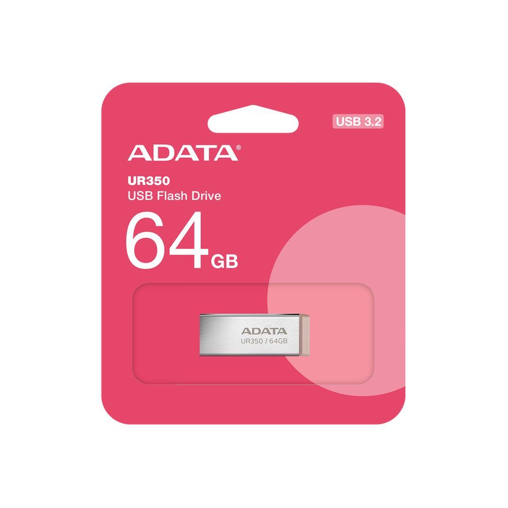 A-Data 64GB UR350 USB3.2 Silver/Brown