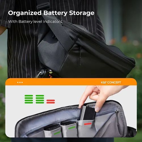 K&F Concept Waterproof Urban Wander Sling/Shoulder Camera Bag 10L Black