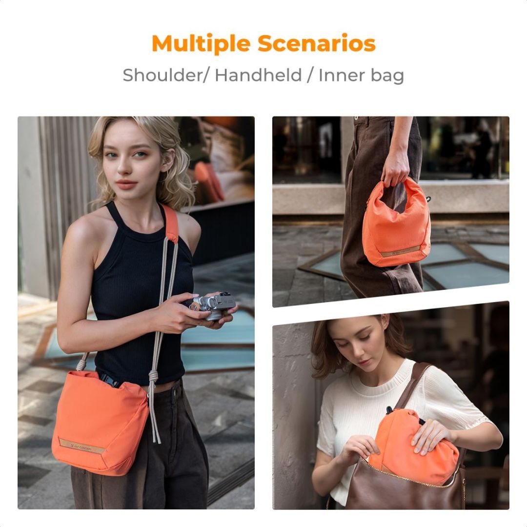 K&F Concept Camera Sling Small camera bag 5L Orange