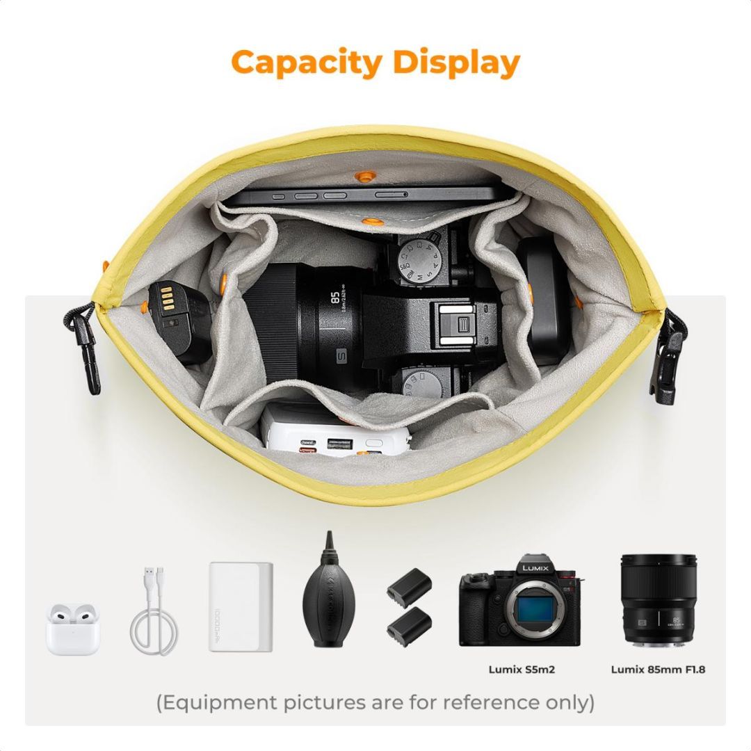 K&F Concept Camera Sling Small camera bag 5L Yellow K&F Concept Camera Sling Small camera bag 5L Yellow