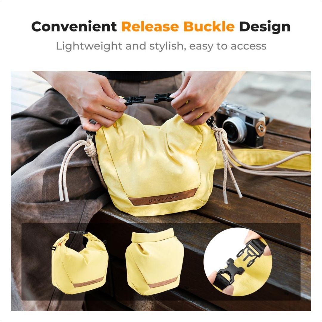 K&F Concept Camera Sling Small camera bag 5L Yellow K&F Concept Camera Sling Small camera bag 5L Yellow