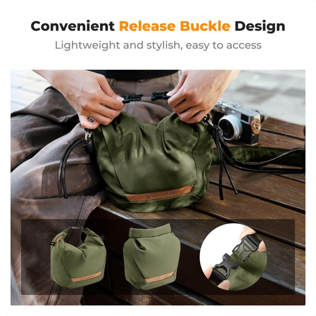 K&F Concept Camera Sling Small camera bag 5L Green K&F Concept Camera Sling Small camera bag 5L Green