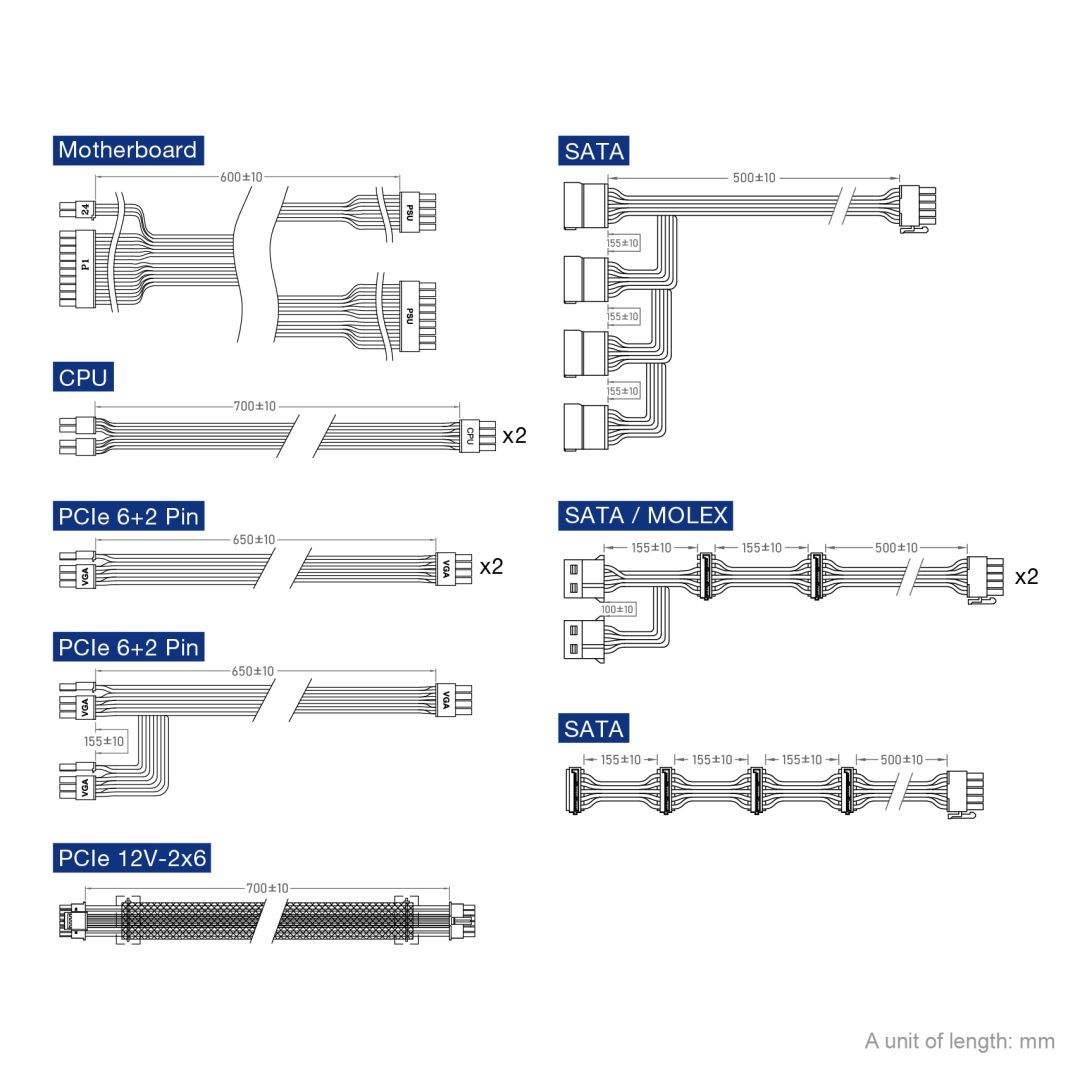 FSP 1650W 80+ Platinum Hydro PTM Pro ATX3.1 FSP 1650W 80+ Platinum Hydro PTM Pro ATX3.1