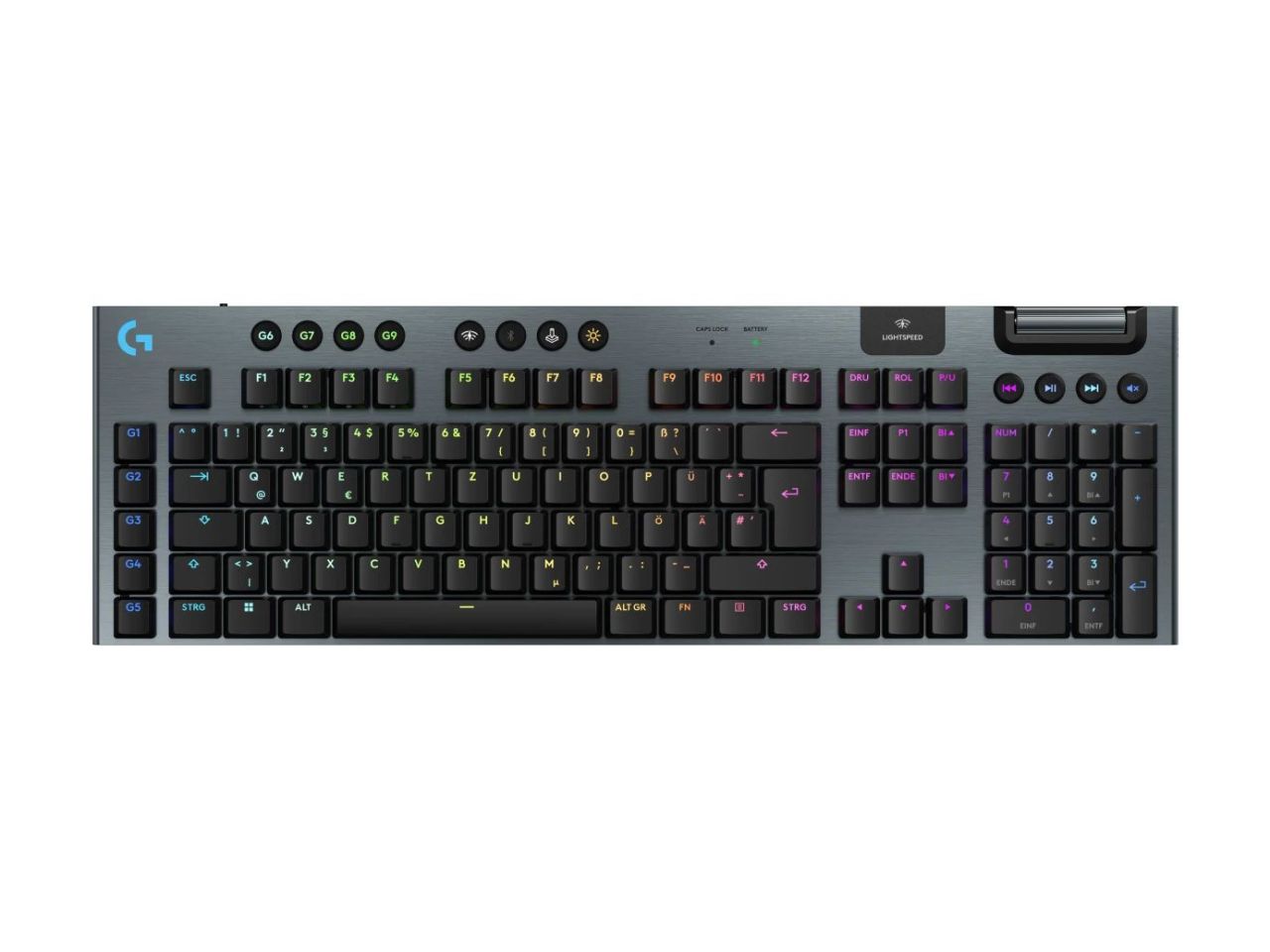 Logitech G915 X LIGHTSPEED Gaming Wireless Bluetooth RGB GL Clicky Keyboard Black US Logitech G915 X LIGHTSPEED Gaming Wireless Bluetooth RGB GL Clicky Keyboard Black US