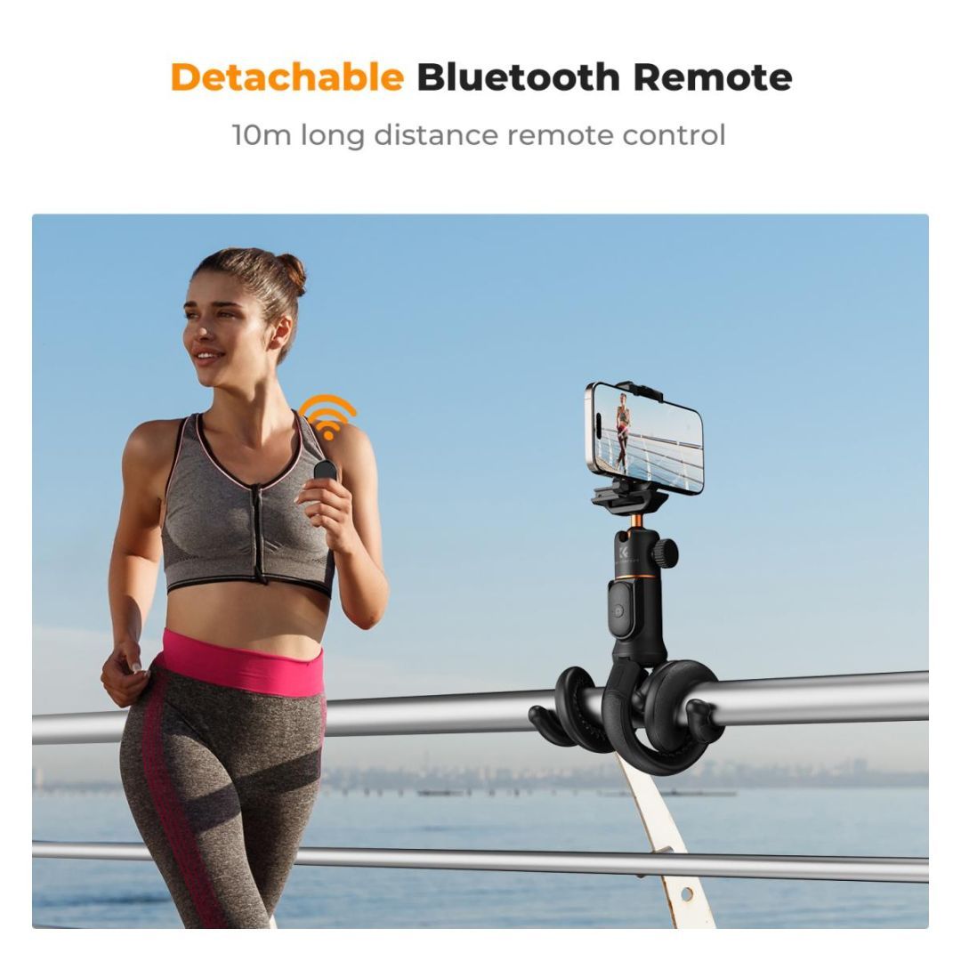 K&F Concept 24" Flexible Tripod with Remote for Phones & Cameras