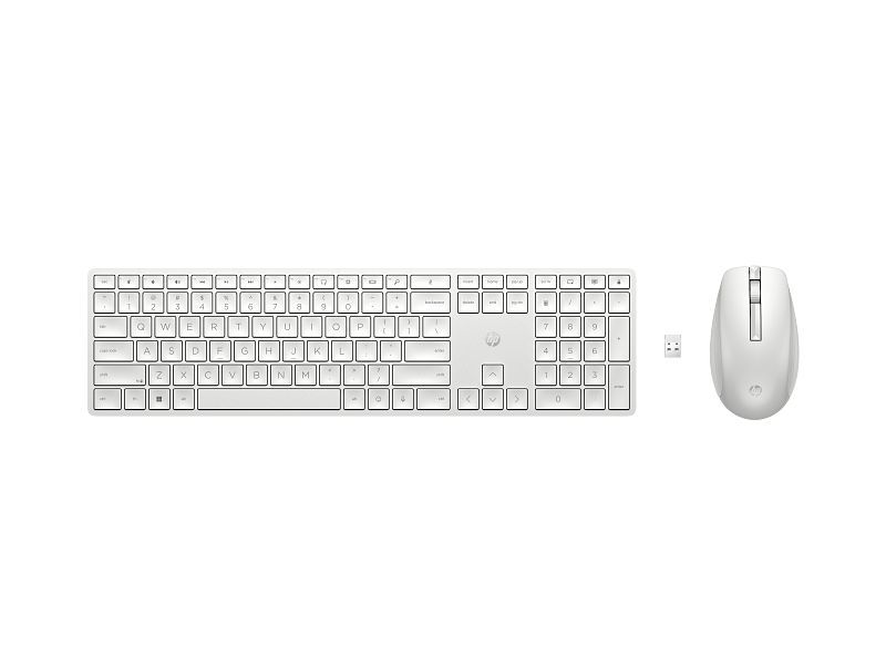 HP 650 Wireless Keyboard and Mouse Combo White US
