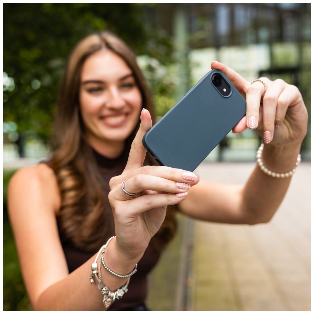 FIXED újrahasznosított anyagból készült TPU hátlap Apple iPhone 15 készülékhez, kék