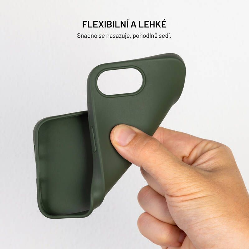 FIXED újrahasznosított anyagból készült TPU hátlap Apple iPhone 13 készülékhez, szürke