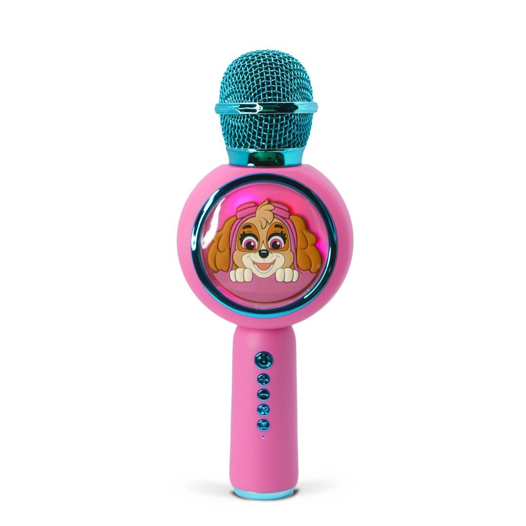 OTL Technologies PAW310 Mancs Őrjárat Skye PopSing LED Karaoke Microphone Pink