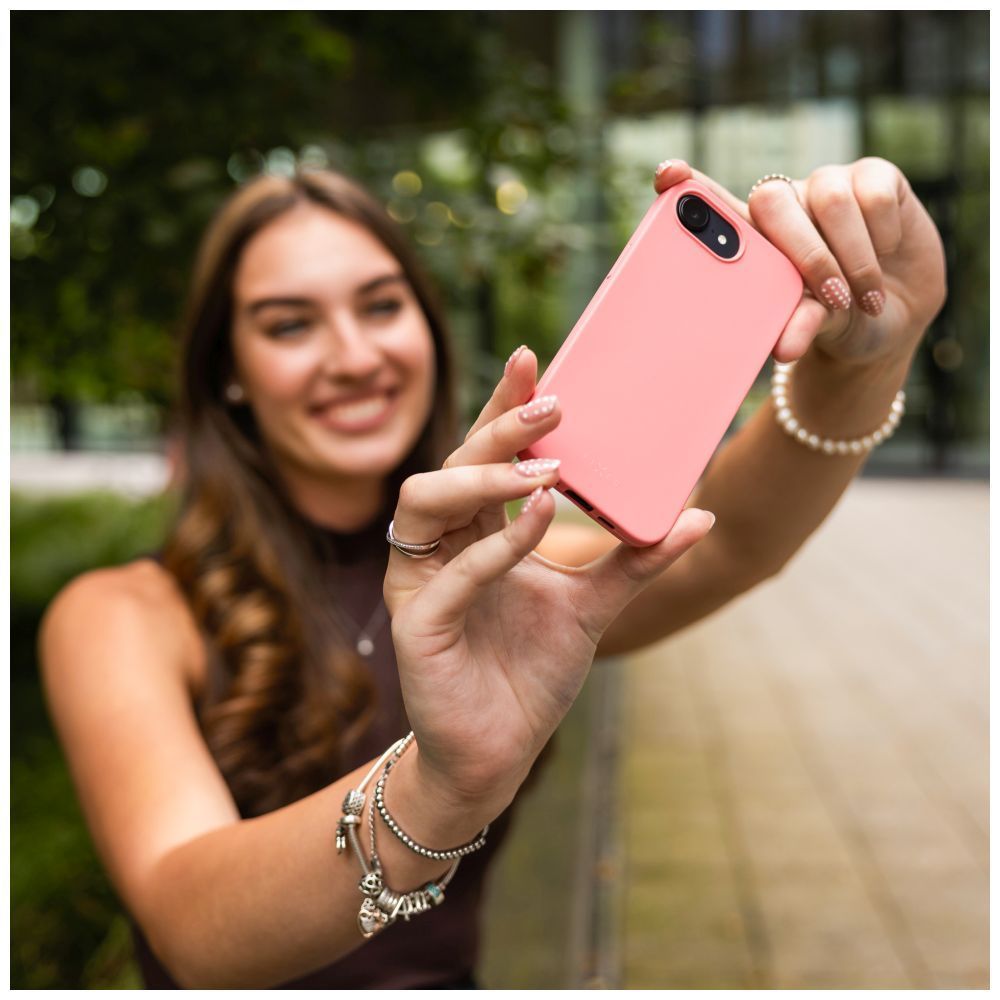 FIXED újrahasznosított anyagból készült TPU hátlap Apple iPhone 16 Pro készülékhez, rózsaszín