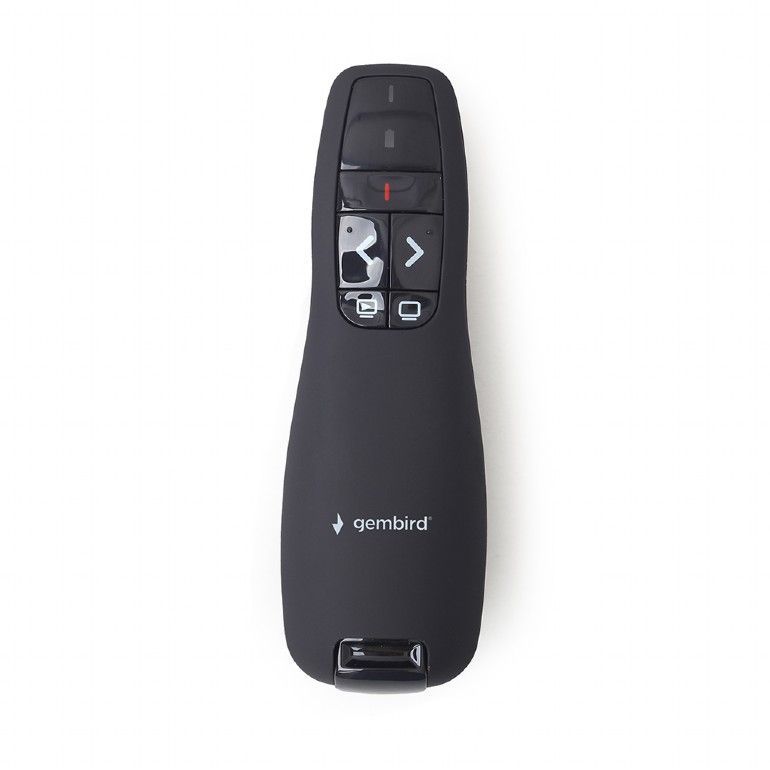 Gembird WP-L-12 Wireless Presenter Red Laser Black Gembird WP-L-12 Wireless Presenter Red Laser Black