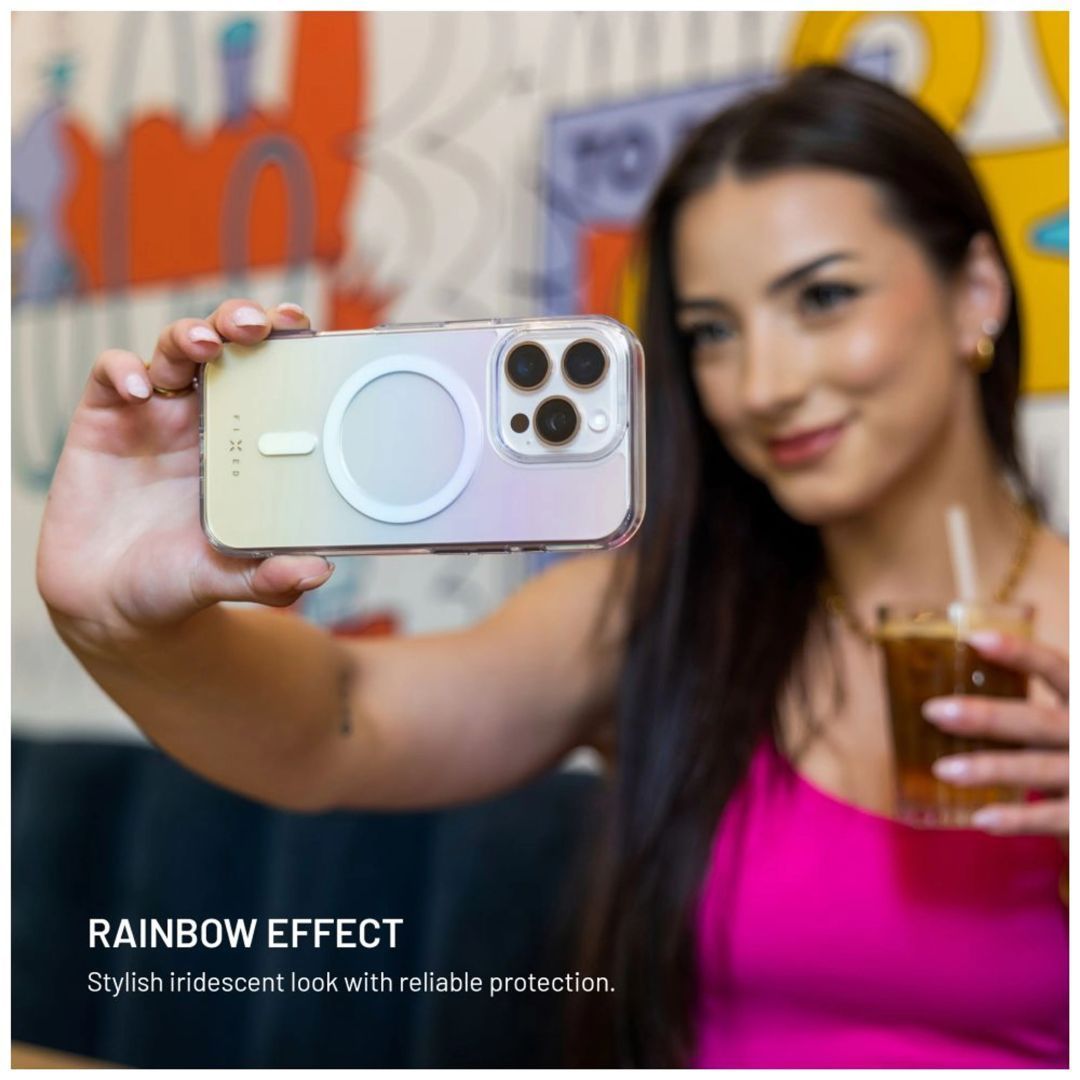 FIXED MagRainbow Apple iPhone 15 készülékhez szivárványszínű FIXED MagRainbow Apple iPhone 15 készülékhez szivárványszínű