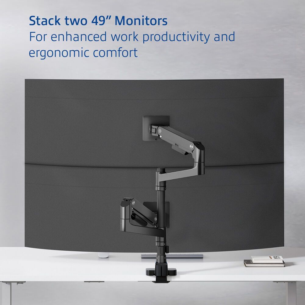 ACT AC8343 Dual Monitor Arm Office Premium with Gas Spring Pole Mounted ACT AC8343 Dual Monitor Arm Office Premium with Gas Spring Pole Mounted