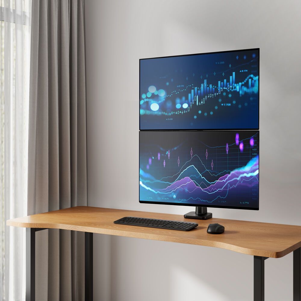 ACT AC8343 Dual Monitor Arm Office Premium with Gas Spring Pole Mounted ACT AC8343 Dual Monitor Arm Office Premium with Gas Spring Pole Mounted