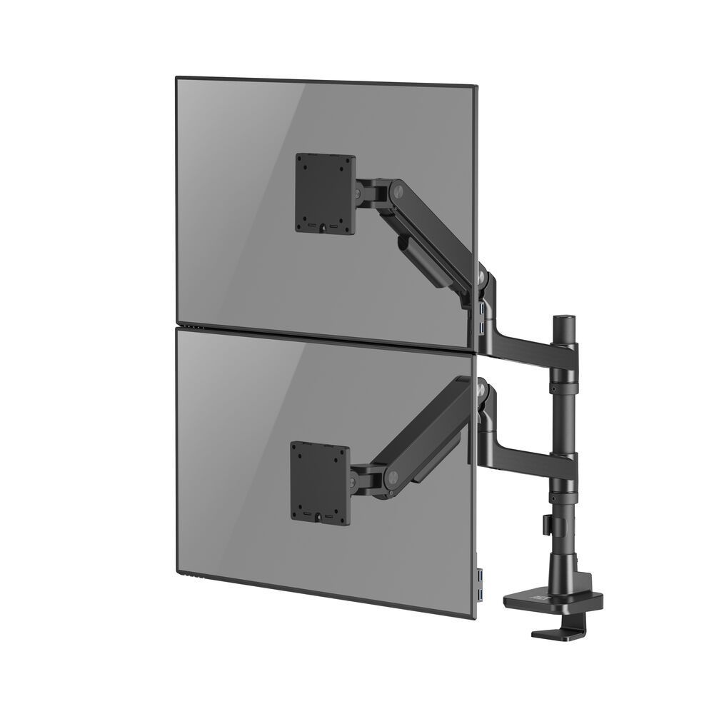 ACT AC8343 Dual Monitor Arm Office Premium with Gas Spring Pole Mounted ACT AC8343 Dual Monitor Arm Office Premium with Gas Spring Pole Mounted