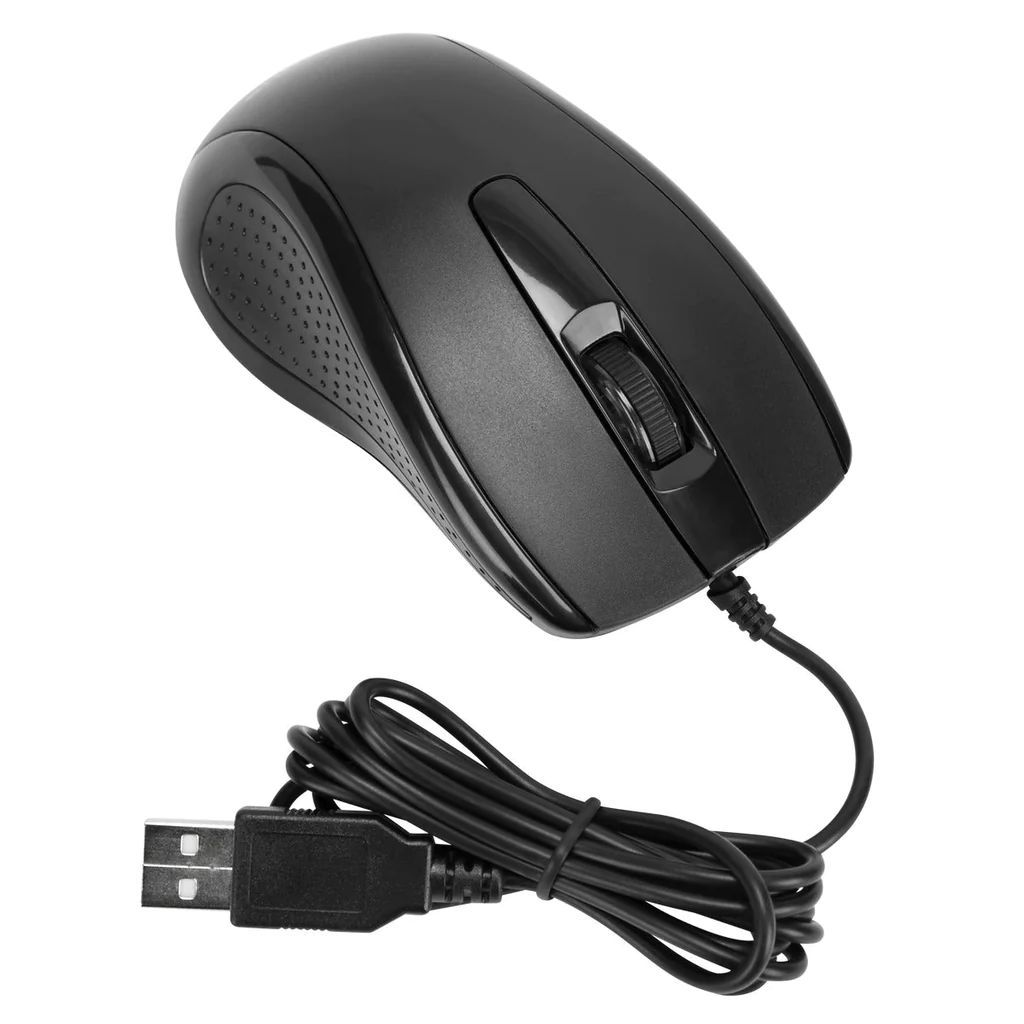 Targus Full-Size Optical Antimicrobial Wired Mouse Black Targus Full-Size Optical Antimicrobial Wired Mouse Black