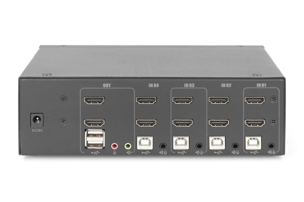 Digitus KVM Switch 4 Port Dual Display 4K HDMI Digitus KVM Switch 4 Port Dual Display 4K HDMI
