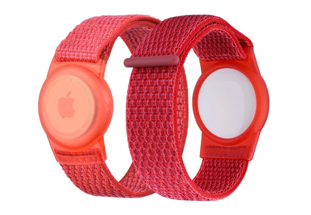Mobile Origin AirTag Strap Red Mobile Origin AirTag Strap Red
