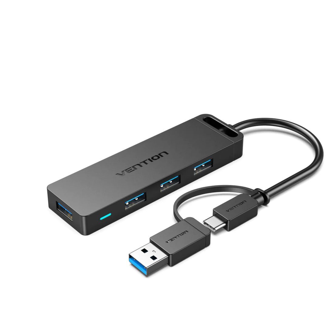 Vention 4-portos USB3.0 HUB Black Vention 4-portos USB3.0 HUB Black