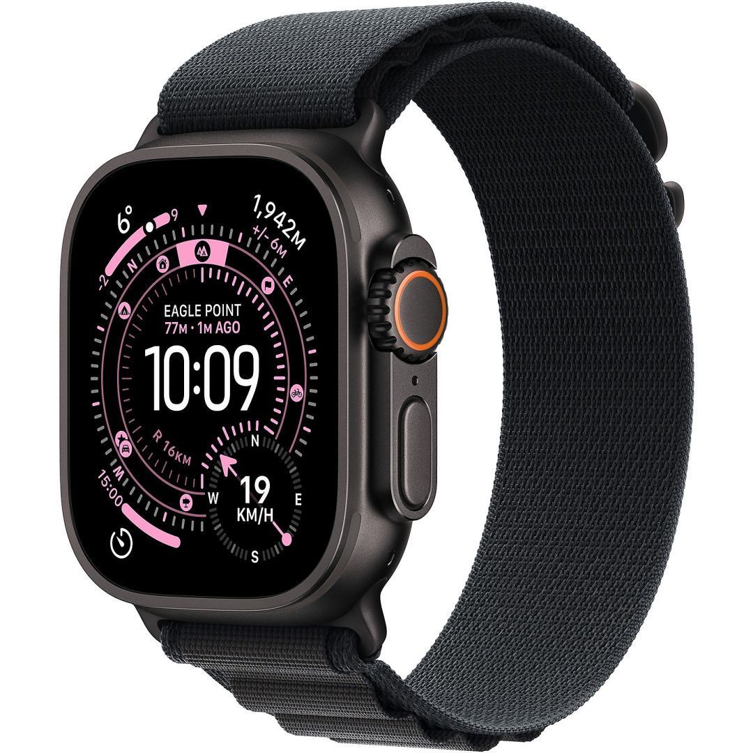 Apple Watch Ultra 3 Cellular 49mm Black Titanium Case with Black Alpine Loop Small Apple Watch Ultra 3 Cellular 49mm Black Titanium Case with Black Alpine Loop Small