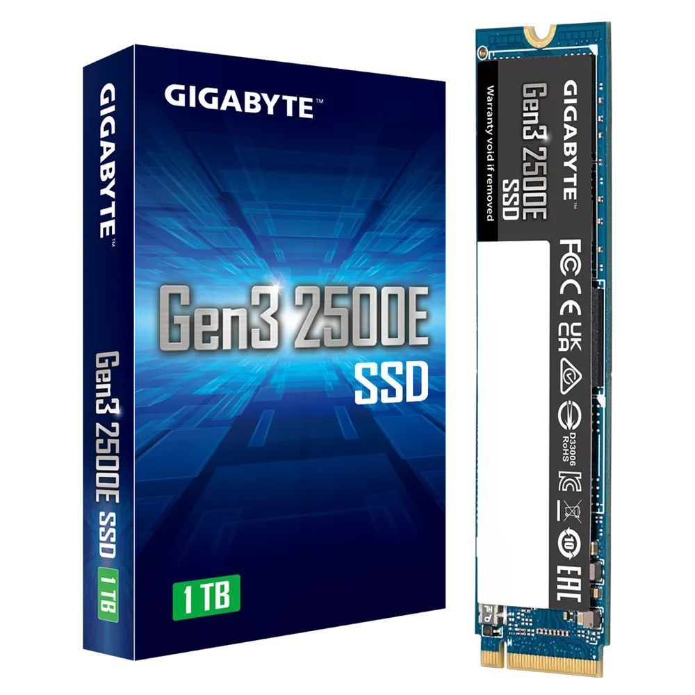 Gigabyte 1TB M.2 2280 NVME Gen3 2500E Gigabyte 1TB M.2 2280 NVME Gen3 2500E
