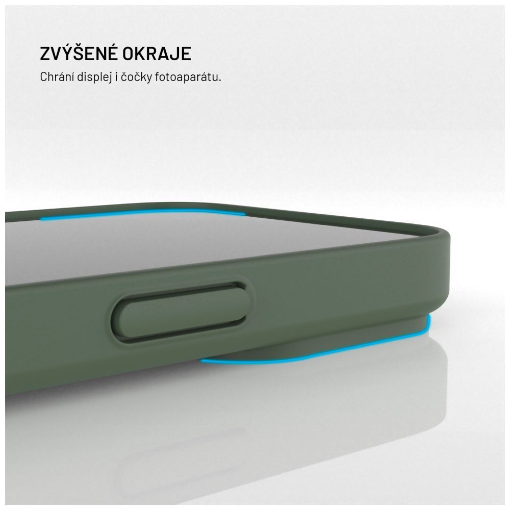 FIXED újrahasznosított TPU hátlap Apple iPhone 15 készülékhez, zöld