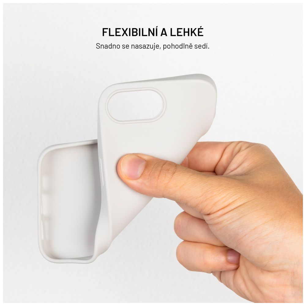 FIXED újrahasznosított TPU hátlap Apple iPhone 16 Pro készülékhez, szürke FIXED újrahasznosított TPU hátlap Apple iPhone 16 Pro készülékhez, szürke