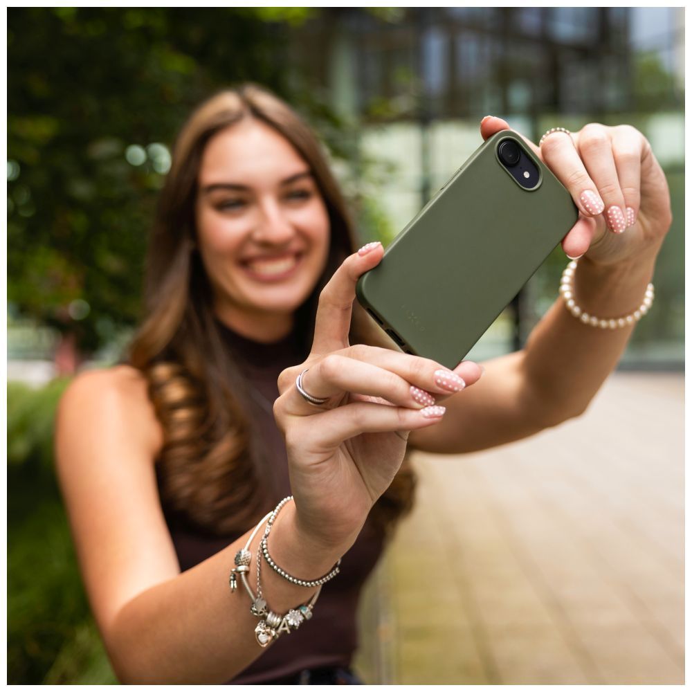 FIXED újrahasznosított TPU hátlap Apple iPhone 16 Pro készülékhez, zöld