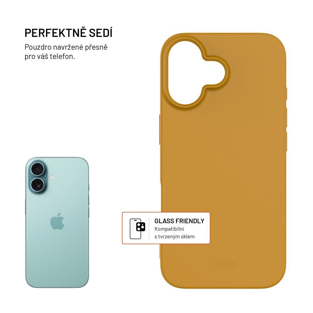 FIXED újrahasznosított TPU hátlap Apple iPhone 16 készülékhez, arany