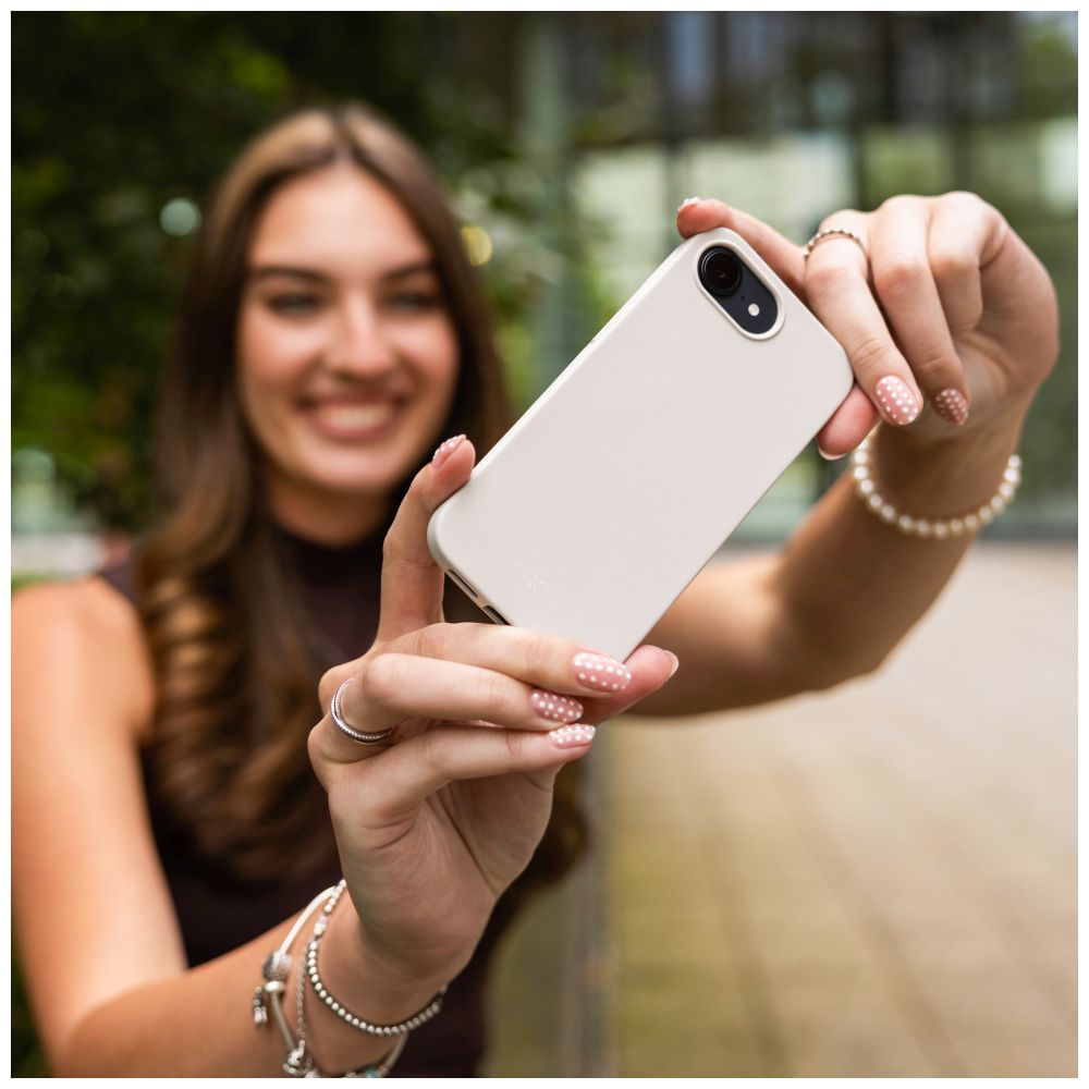 FIXED újrahasznosított TPU hátlap Apple iPhone 16 készülékhez, szürke FIXED újrahasznosított TPU hátlap Apple iPhone 16 készülékhez, szürke