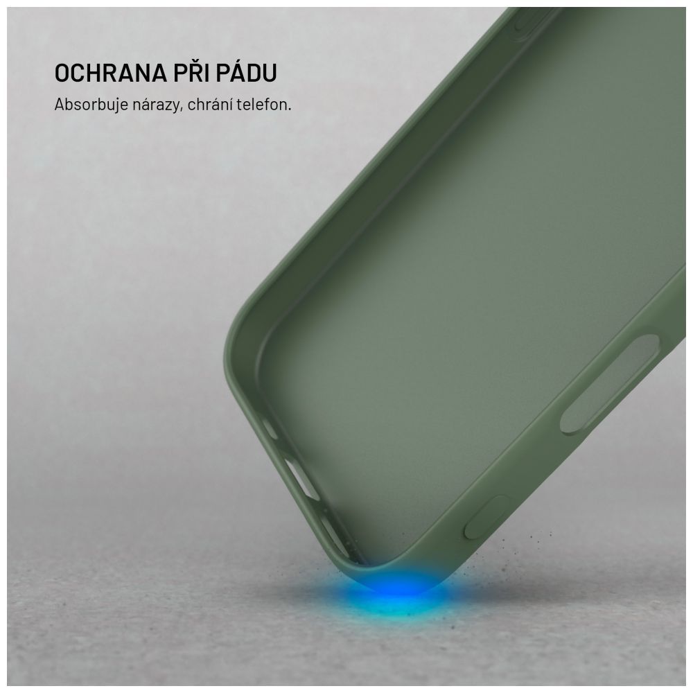 FIXED újrahasznosított TPU hátlap Apple iPhone 16 készülékhez, zöld