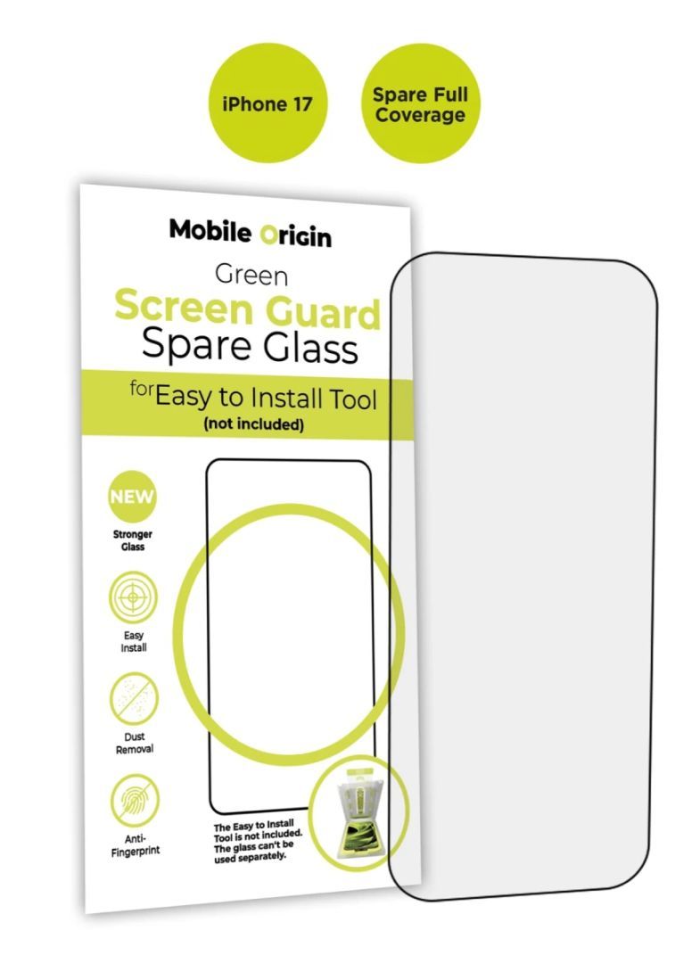 Mobile Origin Screen Guard Spare Glass Full Coverage for iPhone 17