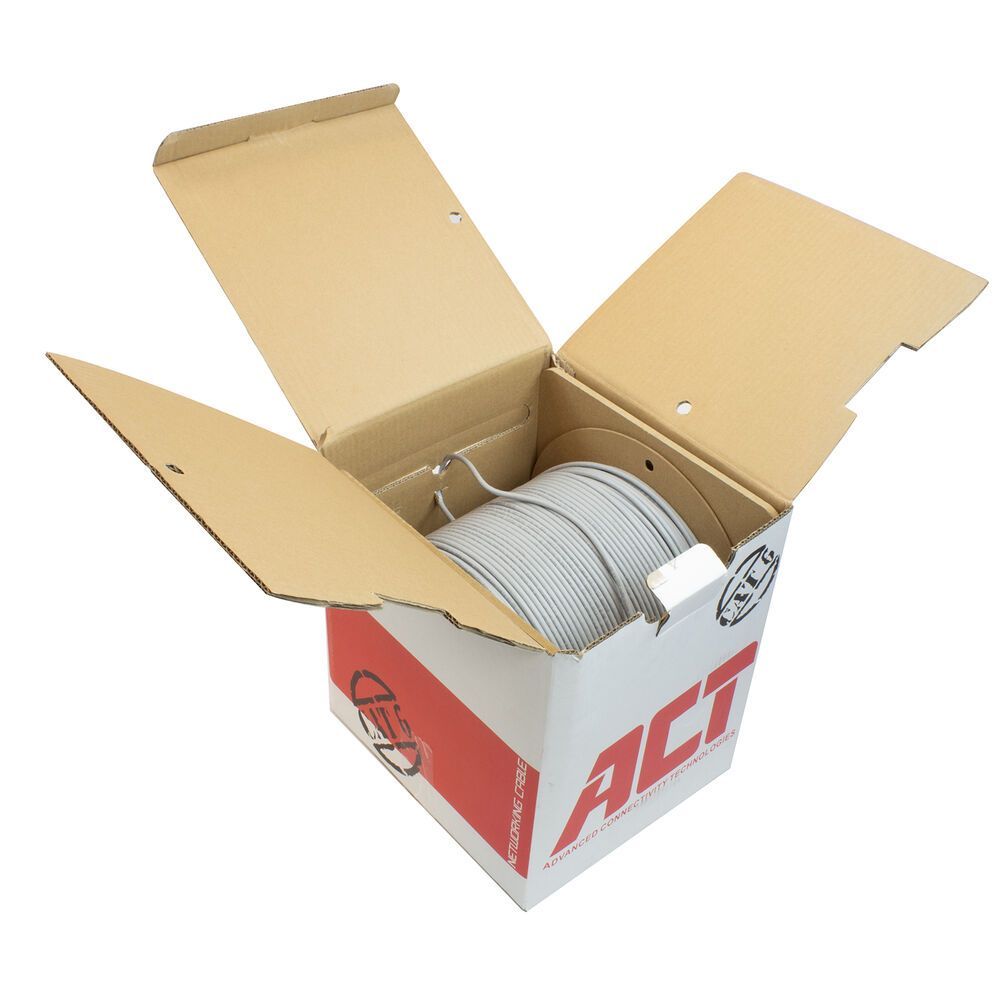 ACT CAT6 U-UTP Installation cable 305m Grey ACT CAT6 U-UTP Installation cable 305m Grey
