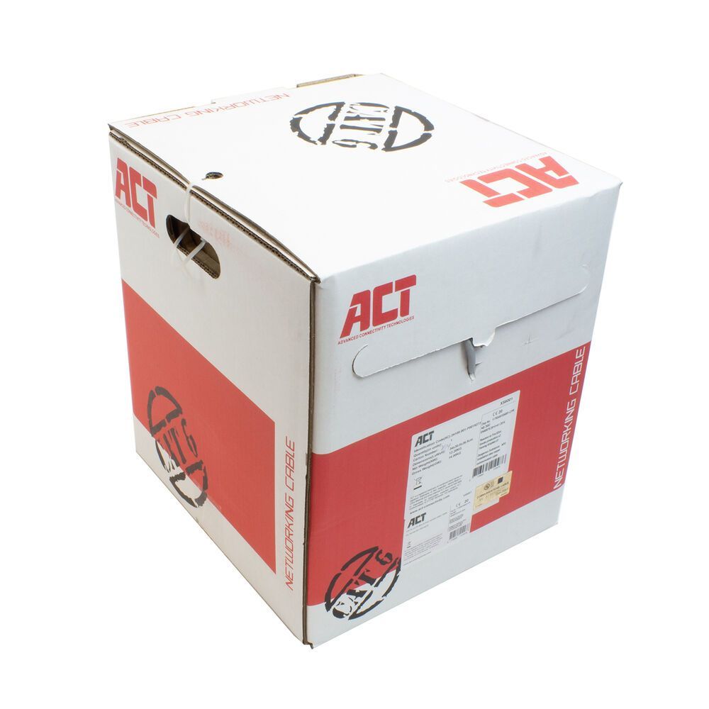 ACT CAT6 U-UTP Installation cable 305m Grey ACT CAT6 U-UTP Installation cable 305m Grey