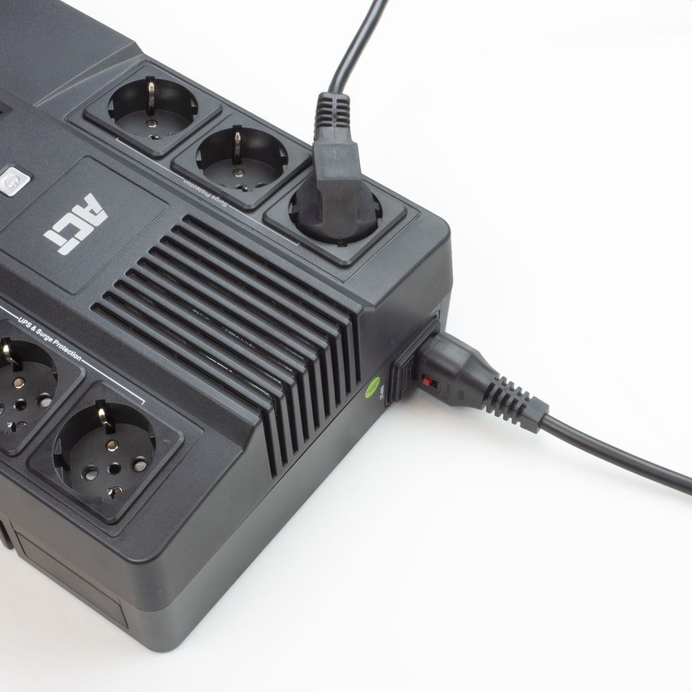 ACT Powercord C13 IEC Lock open end 3m Black ACT Powercord C13 IEC Lock open end 3m Black